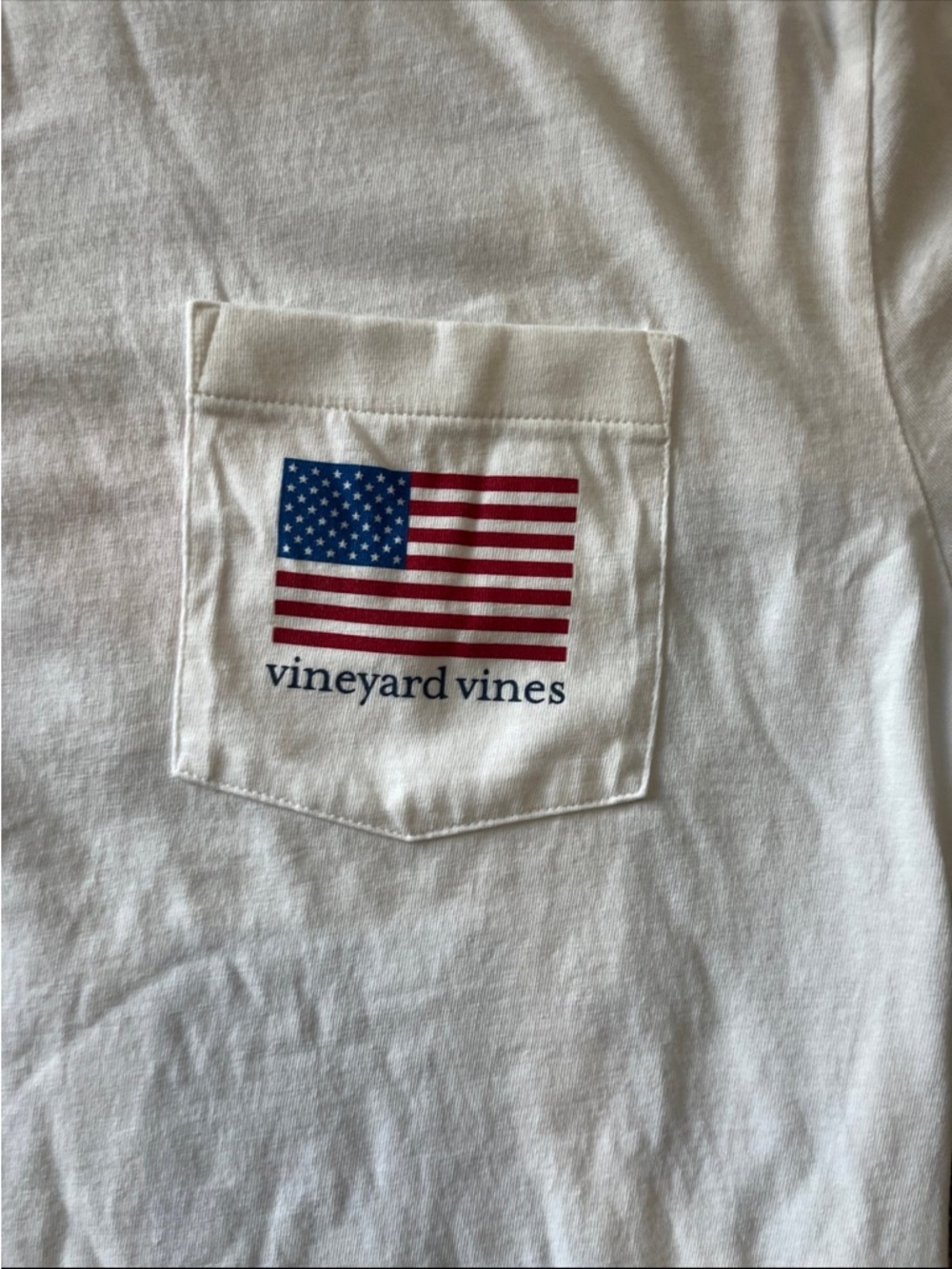 Vineyard Vines Patriotic Guitar Tee Shirt Red White Blue Men’s Medium - Picture 4 of 7